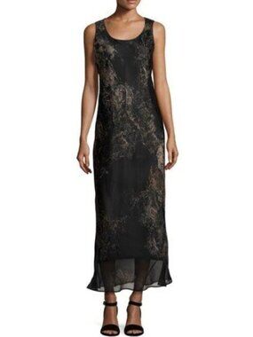 Lafavette 148 New York Palmer Paisley-Print Silk Maxi Dress.